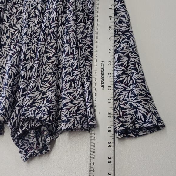 Lulu's Dondi Navy Blue and White Print Romper Women's Size Medium - Picture 8 of 14